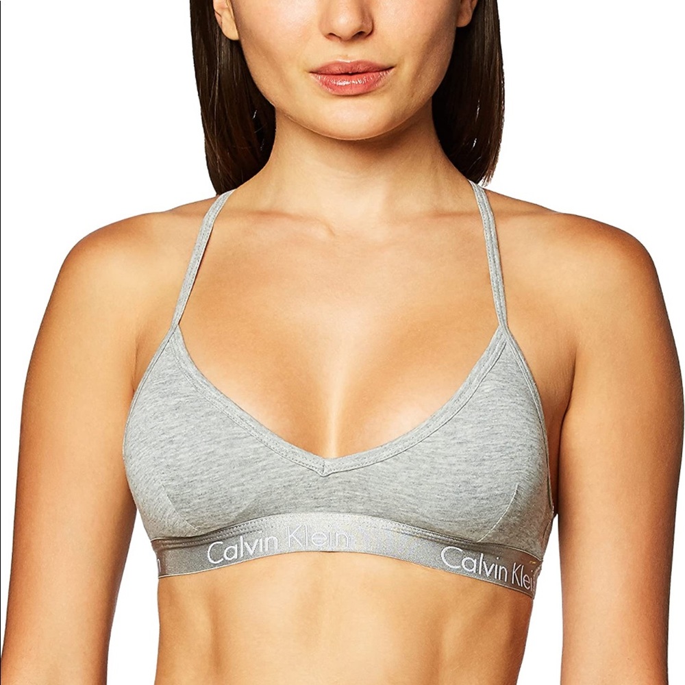 Calvin Klein Motive Cotton Lightly Lined Bralette
